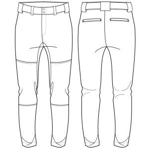 Fashion sewing patterns for Softball pants 7185
